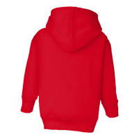 Rabbit Skins Toddler Full-Zip Fleece Hoodie, Red, Back view
