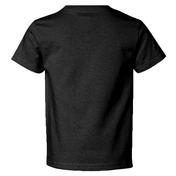 Rabbit Skins Youth Juvy T-Shirt, Black, Back view