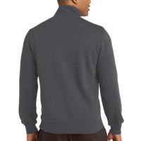 Sport Tek Tall 1/4 Zip Sweatshirt, Graphite Heather, Back view