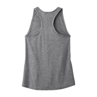 Sport Tek Women's PosiCharge ® Tri Blend Wicking Tank, Dark Grey Heather, Back view