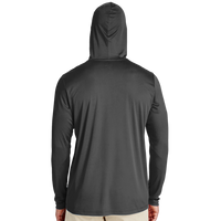 Team 365 Men's Zone Performance Hooded T-Shirt, Black, Back view
