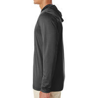 Team 365 Men's Zone Performance Hooded T-Shirt, Black, Left Sleeve view