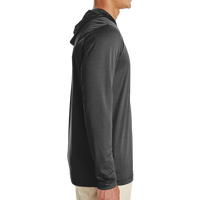 Team 365 Men's Zone Performance Hooded T-Shirt, Black, Right Sleeve view