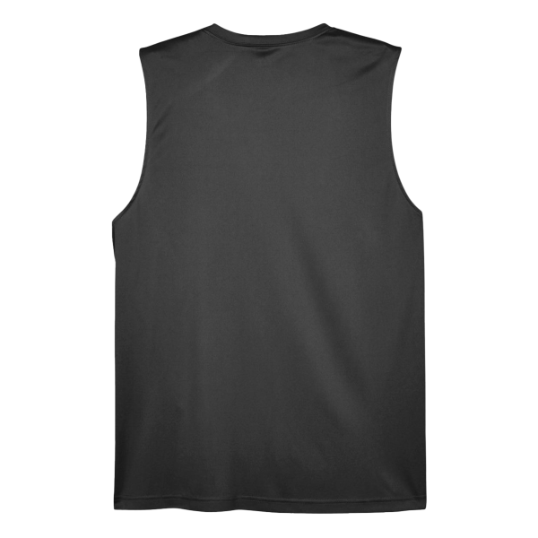 Team 365 Men's Zone Performance Muscle T-Shirt, Black, Back view