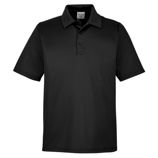 Team 365 Men's Zone Performance Polo, Black, Front view