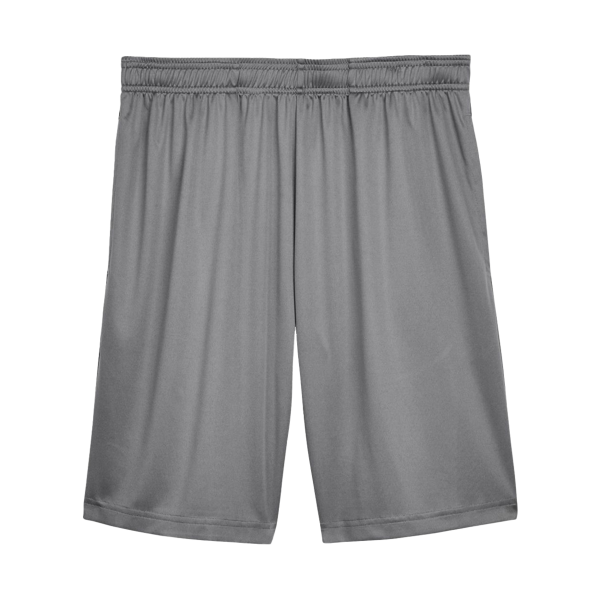 Team 365 Men's Zone Performance Shorts, Sport Graphite, Front view