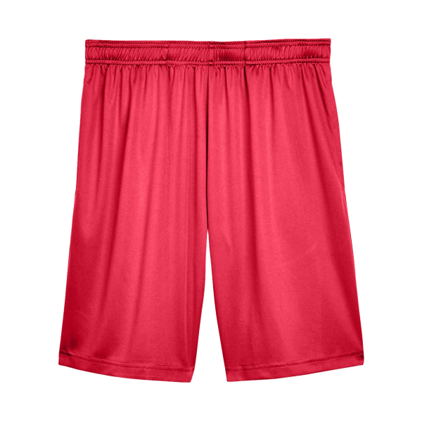 Team 365 Men's Zone Performance Shorts, Sport Red, Front view