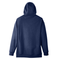 Team 365 Unisex Zone HydroSport™ Heavyweight Full-Zip Hooded Sweatshirt, Sport Dark Navy, Back view