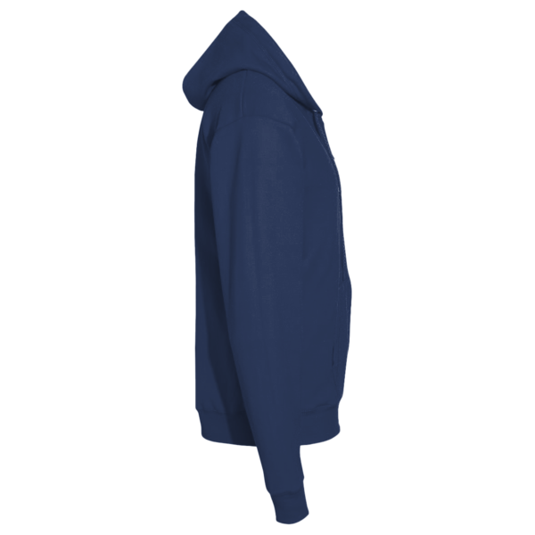 Team 365 Unisex Zone HydroSport™ Heavyweight Full-Zip Hooded Sweatshirt, Sport Dark Navy, Right Sleeve view