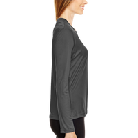 Team 365 Women's Zone Performance Long Sleeve T-Shirt, Black, Right Sleeve view