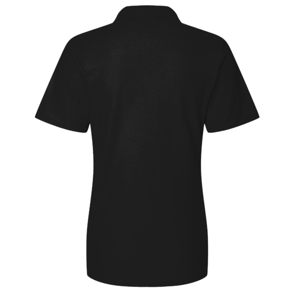 Team 365 Women's Zone Performance Polo, Black, Back view