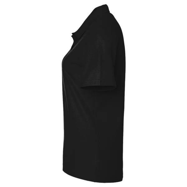 Team 365 Women's Zone Performance Polo, Black, Left Sleeve view