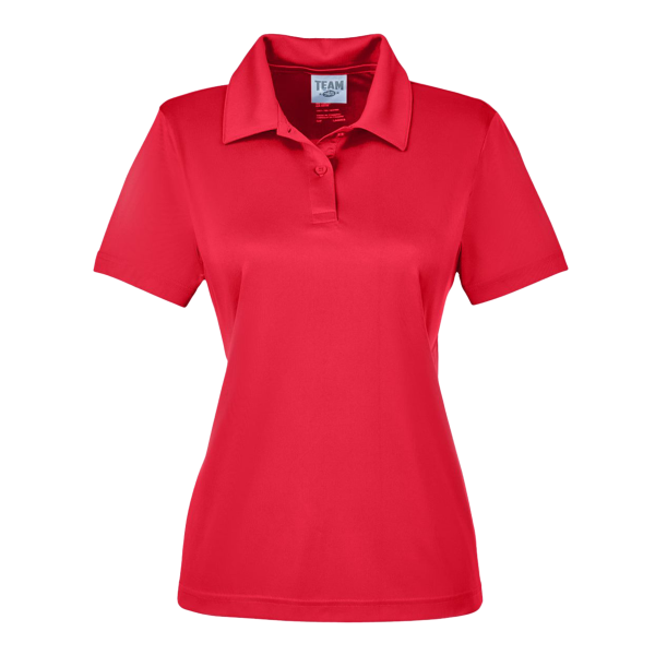 Team 365 Women's Zone Performance Polo, Sport Red, Front view