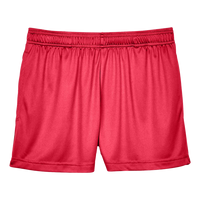 Team 365 Women's Zone Performance Shorts, Sport Red, Front view
