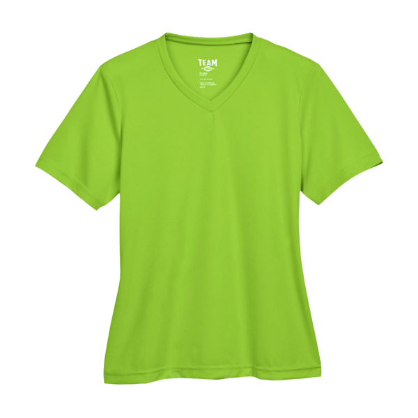 Team 365 Women's Zone Performance T-Shirt, Acid Green, Front view