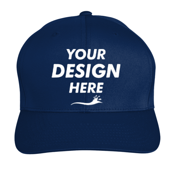 Team 365 Youth Zone Performance Cap by Yupoong®, Sport Dark Navy, Front view, Mockup
