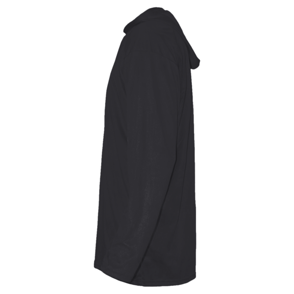 Team 365 Youth Zone Performance Hooded T-Shirt, Black, Left Sleeve view