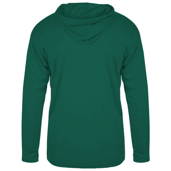 Team 365 Youth Zone Performance Hooded T-Shirt, Sport Forest, Back view