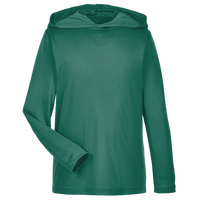 Team 365 Youth Zone Performance Hooded T-Shirt, Sport Forest, Front view