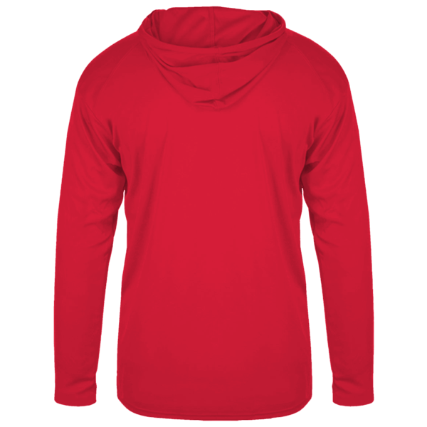 Team 365 Youth Zone Performance Hooded T-Shirt, Sport Red, Back view