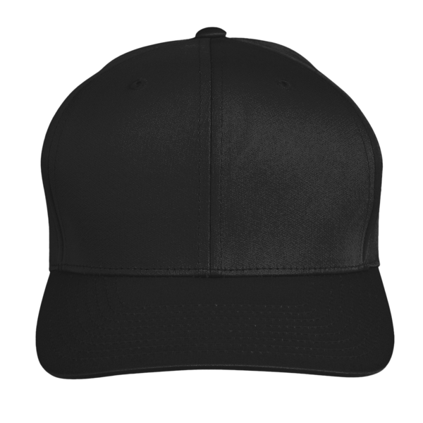 Team 365 Zone Performance Cap by Yupoong®, Black, Front view