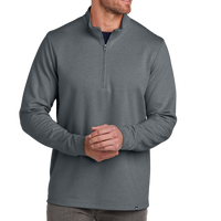 Travis Mathew Coveside 1/4 Zip, Dark Grey Heather, Front view