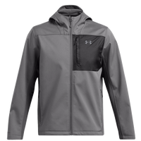Under Armour Men's ColdGear® Infrared Shield 2.0 Hooded Jacket, Castlerock / Coastal, Front view