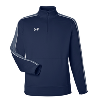 Under Armour Men's Command 2.0 Quarter-Zip Pullover, Midnight Navy / White, Front view