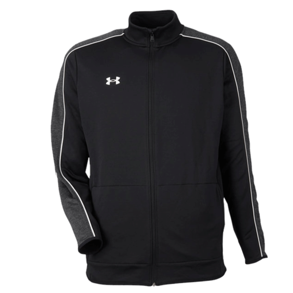 Under Armour Men's Command Full-Zip 2.0 Jacket, Black / White, Front view