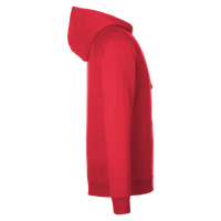 Under Armour Men's Rival Fleece Hooded Sweatshirt, Red / White, Right Sleeve view