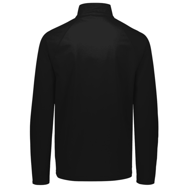 Under Armour Men's Rival Fleece Quarter-Zip Pullover, Black / White, Back view