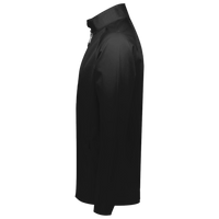 Under Armour Men's Rival Fleece Quarter-Zip Pullover, Black / White, Left Sleeve view