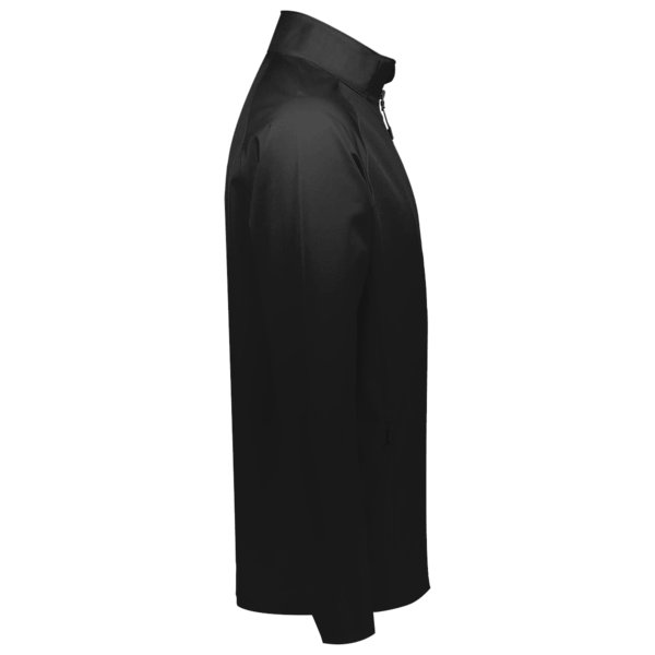 Under Armour Men's Rival Fleece Quarter-Zip Pullover, Black / White, Right Sleeve view