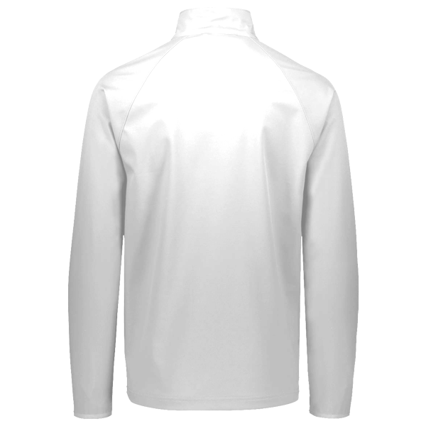Under Armour Men's Rival Fleece Quarter-Zip Pullover, White / Black, Back view