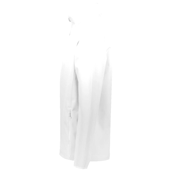 Under Armour Men's Rival Fleece Quarter-Zip Pullover, White / Black, Left Sleeve view