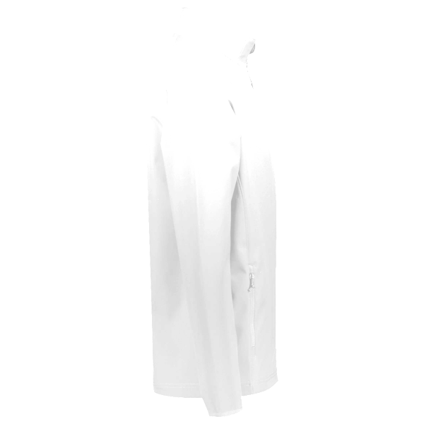 Under Armour Men's Rival Fleece Quarter-Zip Pullover, White / Black, Right Sleeve view