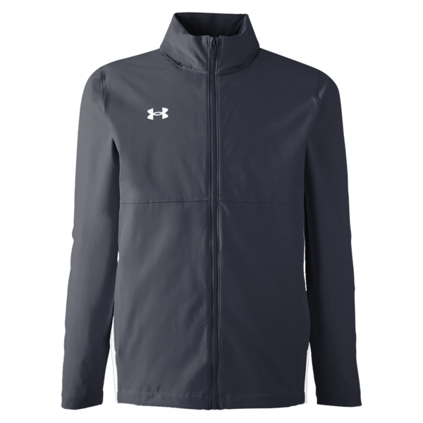 Under Armour Men's Rival Stretch Jacket, Midnight Navy / White, Front view