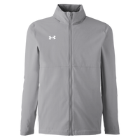 Under Armour Men's Rival Stretch Jacket, Mod Grey / White, Front view