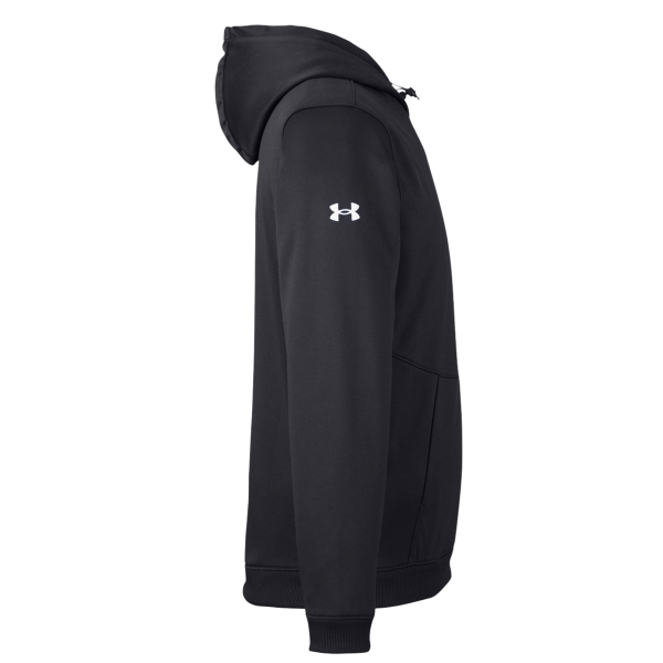 Under Armour Men's Storm Armour Fleece, Black / White, Right Sleeve view