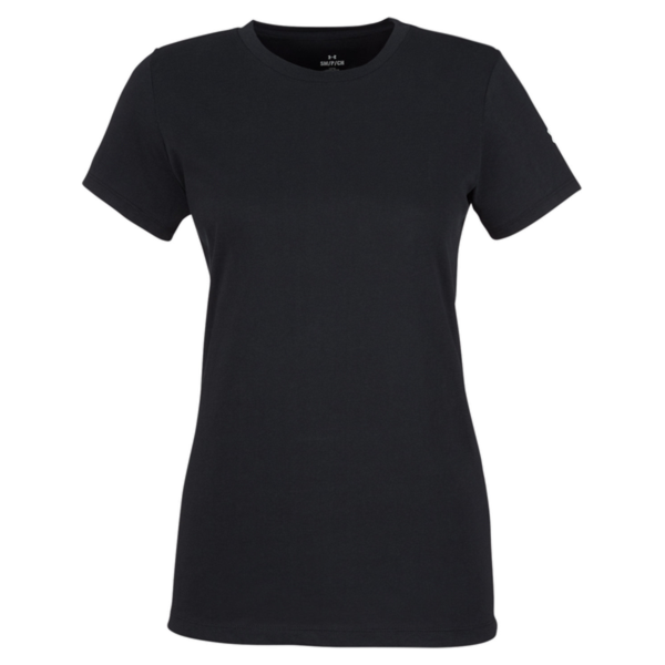 Under Armour Women's Athletic 2.0 T-Shirt, Black / White, Front view