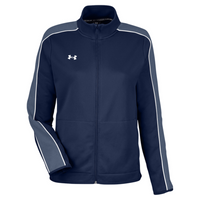 Under Armour Women's Command Full-Zip 2.0 Jacket, Midnight Navy / White, Front view