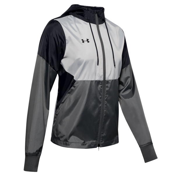 Under Armour Women's Team Legacy Jacket, Black / Black, Front view