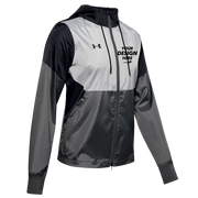 Under Armour Women's Team Legacy Jacket, Black / Black, Front view, Mockup